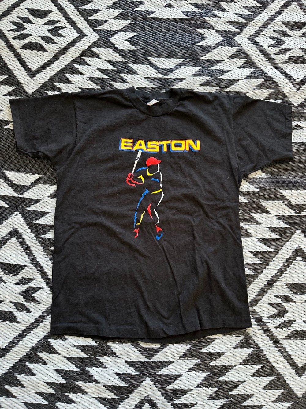 Vintage Easton Logo Print Baseball T-Shirt